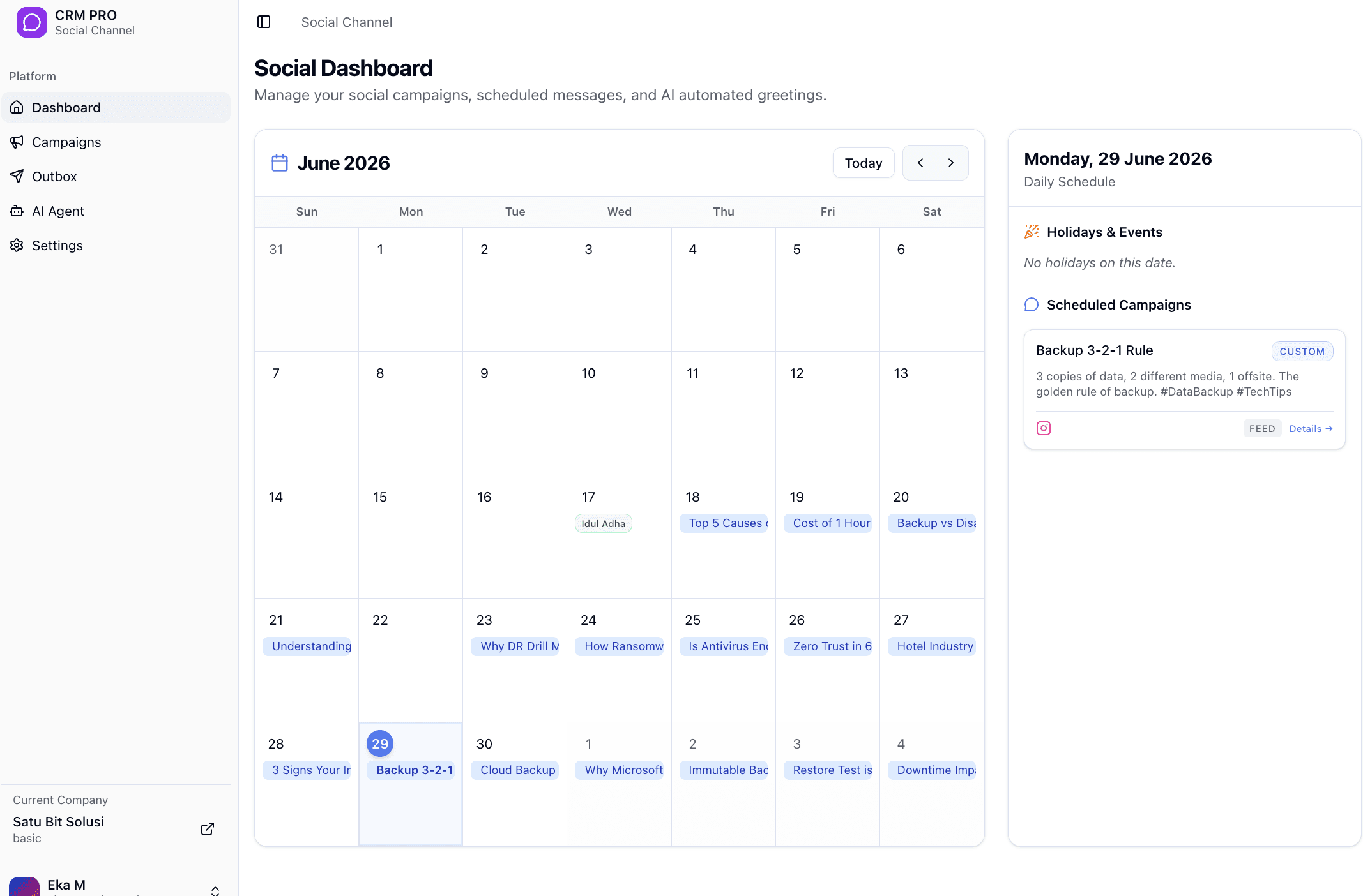 Social Media & AI Agent